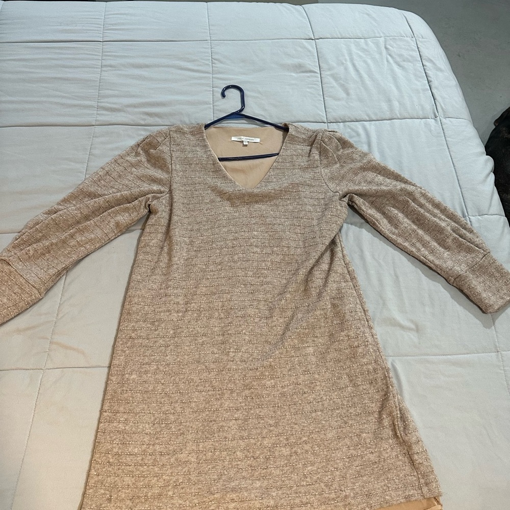 Julia Jordan Beige Knit Dress